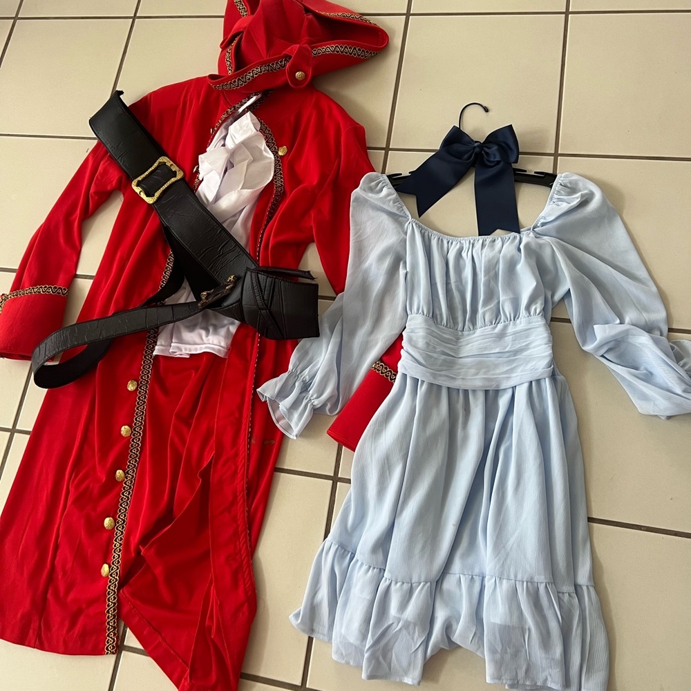 Captain Hook & Wendy costume set